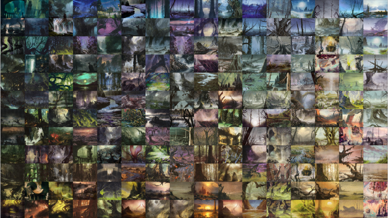 Collage of unique Swamp illustrations